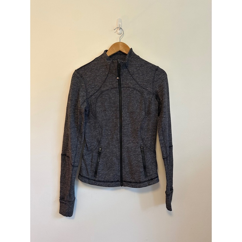 Lululemon Define Full Zip Jacket in Charcoal Grey Space Dye